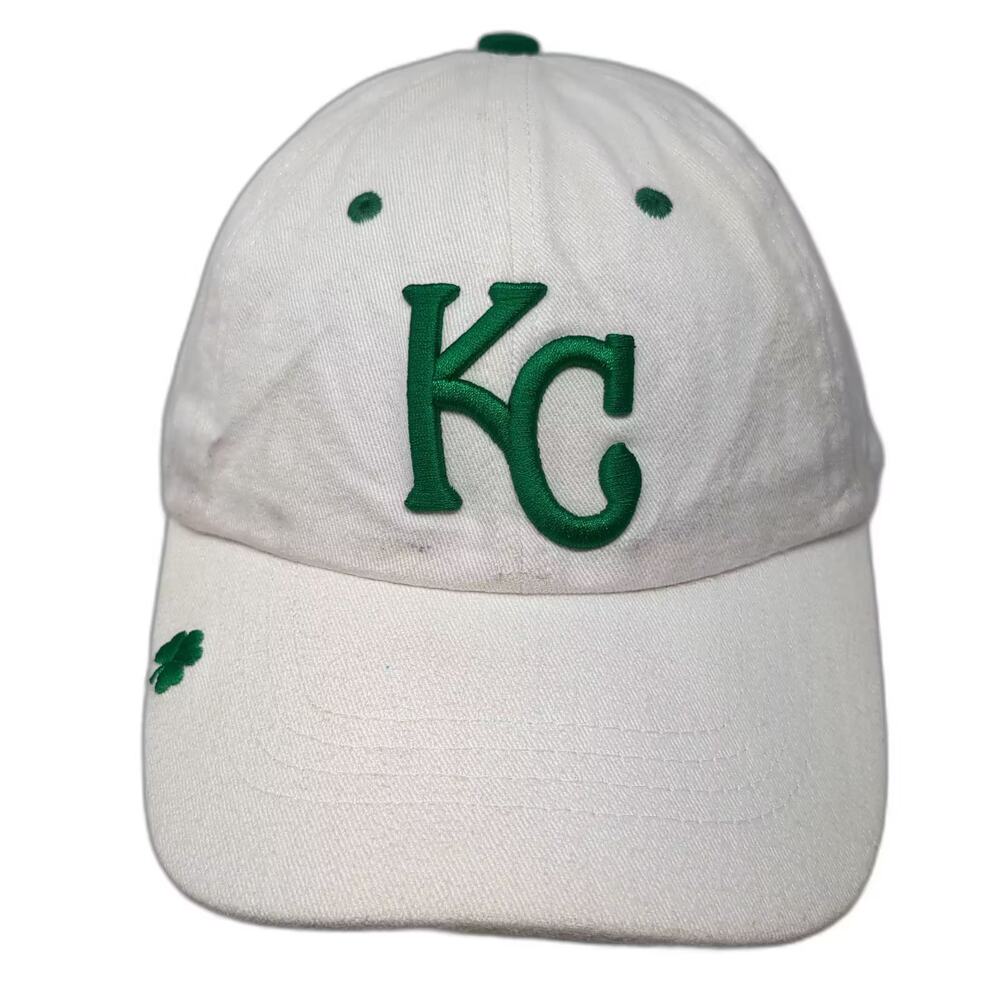 Kansas City Royals MLB BDA Baseball Cap White Green Shamrock One Size Hat